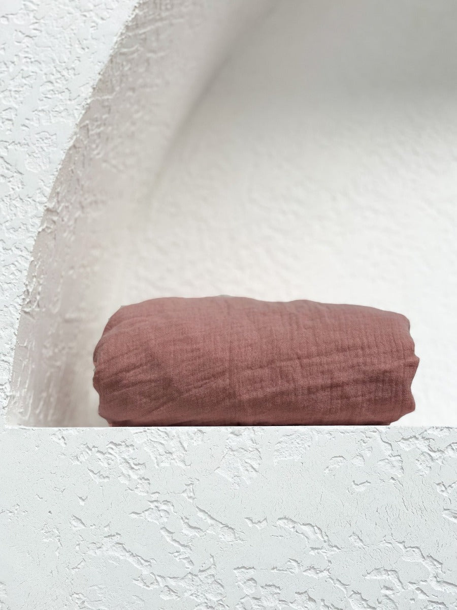 Organic Cotton Fitted Cot Sheet Aussie Dust Little Myrtle