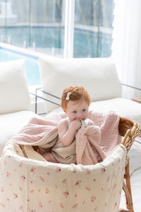 Oh baby i'd chew on this too. Eight layers of super soft 100% GOTS organic cotton make this  Softie the perfect Little Myrtle throw or blanket or chew toy. It is the best!