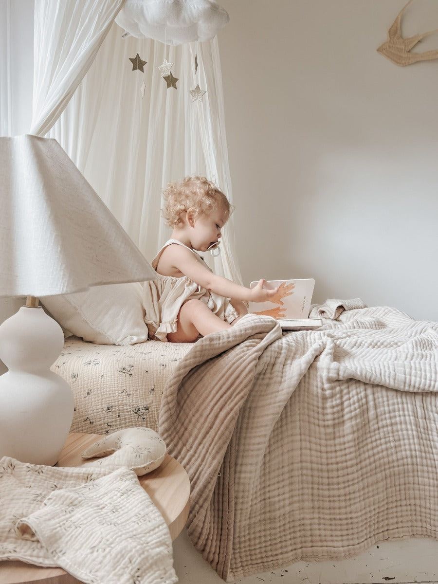Organic Cotton Fitted Bassinet Sheet Aus Bluebell Little Myrtle