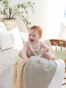 Luxury blanket for baby or throw for kids or adults. These are made from 100% gots organic cotton and take luxury up a notch. The best throw 
